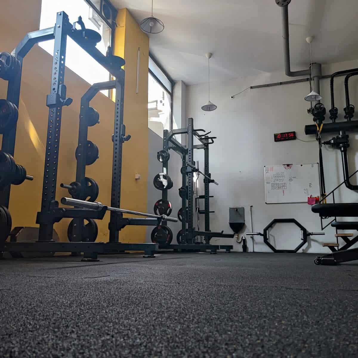 Sportista na pripremnom treningu u studiju Workout Team